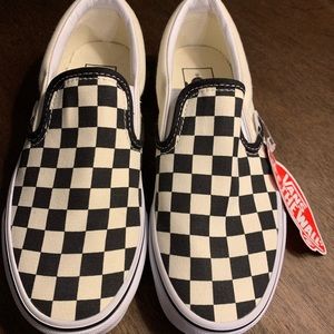 Vans off the wall black and white, new, no box